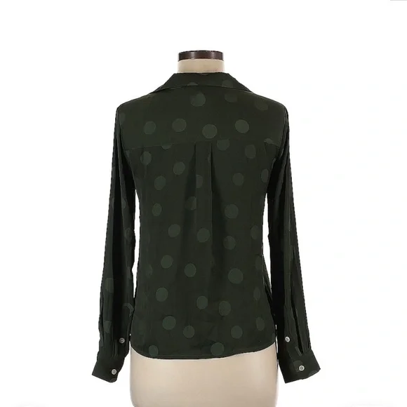 Madewell Green Long Sleeve Button Down Shirt - Picture 3 of 4